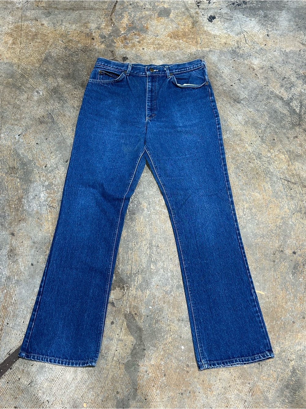 Vintage Lee Riders Jeans Mens 36x34 Dark Wash Denim Made in USA 80s